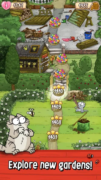 Simon's Cat - Pop Time [MOD: безлимитные жизни и усиленные бонусы] (Бесплатно / APK) — скриншот 2