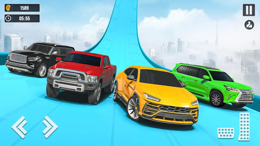 Скачать Car Stunt Games : Car Games 3D [MOD: безлимитные деньги и все машины открыты] на телефон — скриншот 2