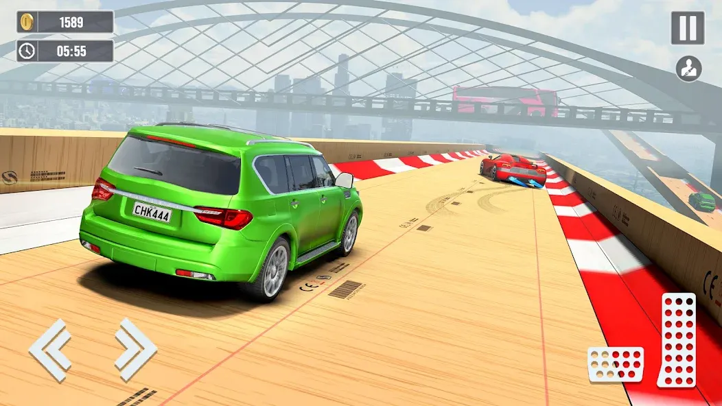 Скачать Car Stunt Games : Car Games 3D [MOD: безлимитные деньги и все машины открыты] на телефон — скриншот 3