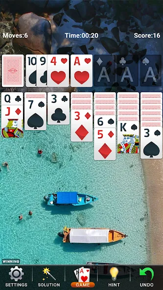 Скачать Solitaire: Classic Card Game [MOD: без рекламы и подсказок] на телефон — скриншот 5