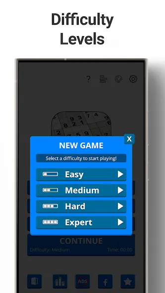 Скачать взлом Sudoku Levels: Daily Puzzles [MOD: подсказки и все уровни открыты] — скриншот 4