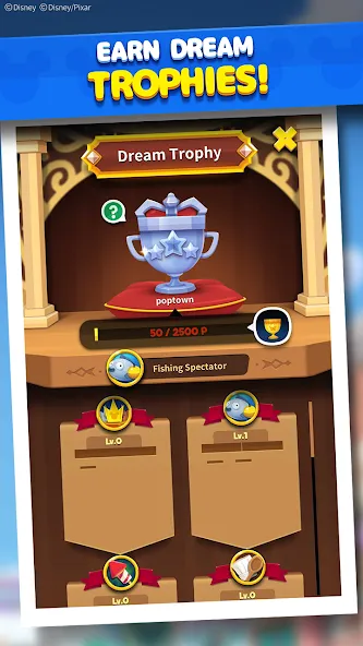 Скачать Disney POP TOWN [MOD: безлимитные жизни и монеты] — скриншот 2