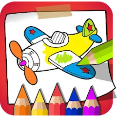 Взломанная Coloring Book - Kids Paint [MOD: все раскраски и премиум-кисти] на Андроид