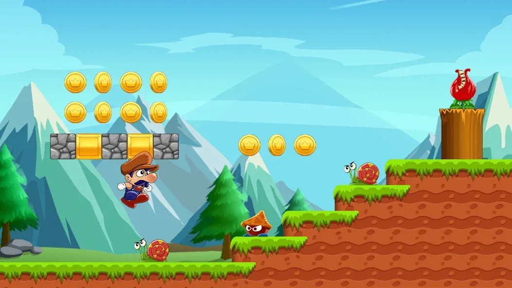 Скачать Super Bino Go:Adventure Jungle [MOD: безлимитные деньги и все уровни] на телефон — скриншот 1