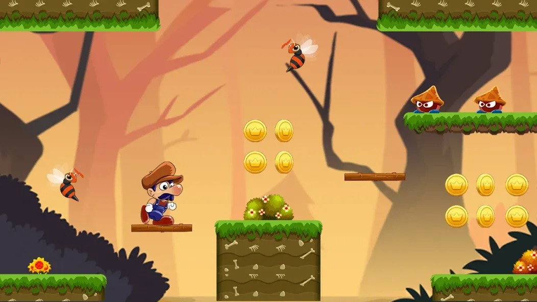 Скачать Super Bino Go:Adventure Jungle [MOD: безлимитные деньги и все уровни] на телефон — скриншот 3