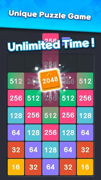 Скачать Drop Merge : Number Puzzle [MOD: без рекламы и безлимитные монеты] на телефон — скриншот 1