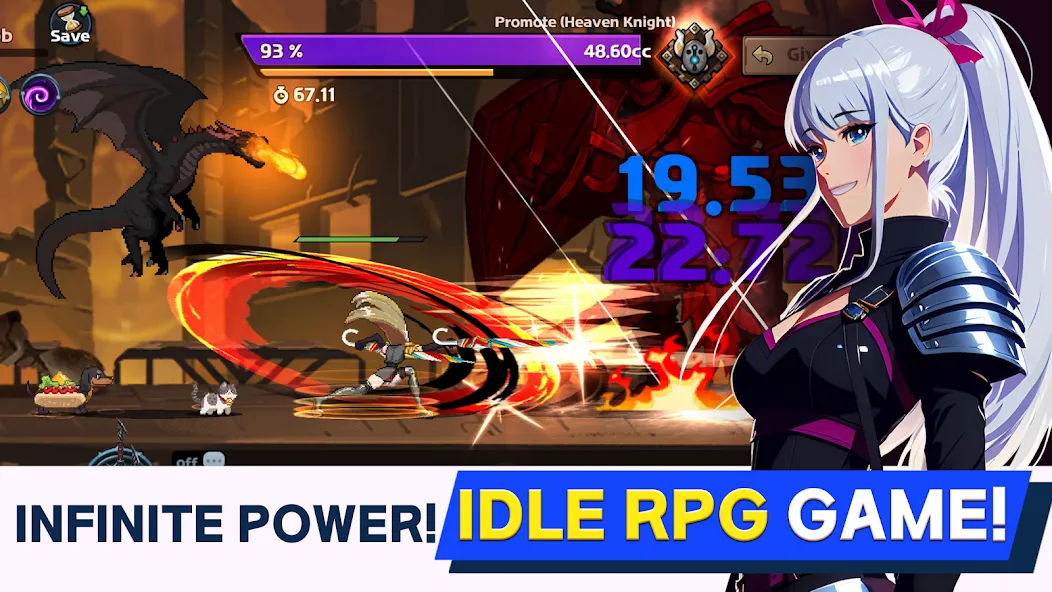 Dual Blader : Idle Action RPG [MOD: безлимитные деньги и алмазы] — Скачать бесплатно (APK) — скриншот 2