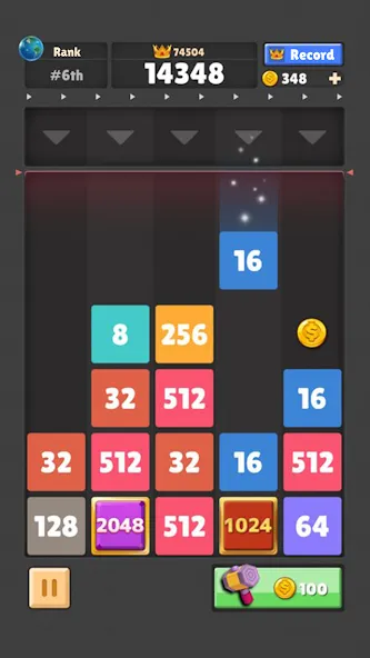 Drop The Number® : Merge Game [MOD: без рекламы и бесконечные ходы] (Бесплатно / APK) — скриншот 3