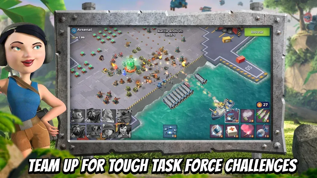 Boom Beach [MOD: безлимитные ресурсы и ускоренное строительство] — Скачать бесплатно (APK) — скриншот 5