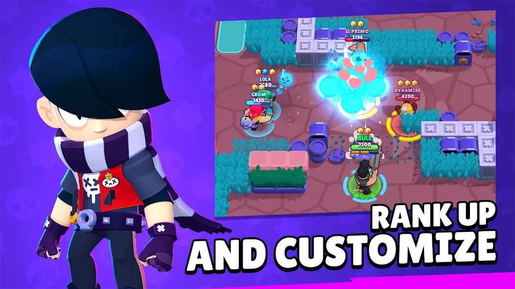 Скачать Brawl Stars [MOD: много кристаллов и открыты бойцы] на телефон — скриншот 1