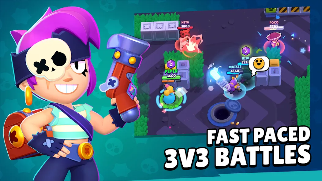 Скачать Brawl Stars [MOD: много кристаллов и открыты бойцы] на телефон — скриншот 2