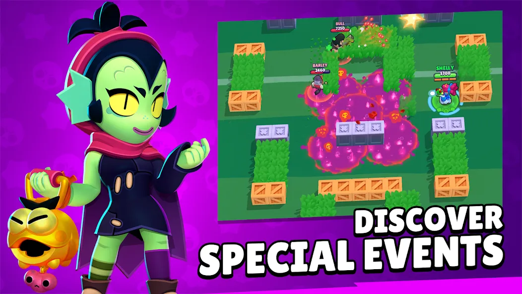 Скачать Brawl Stars [MOD: много кристаллов и открыты бойцы] на телефон — скриншот 4