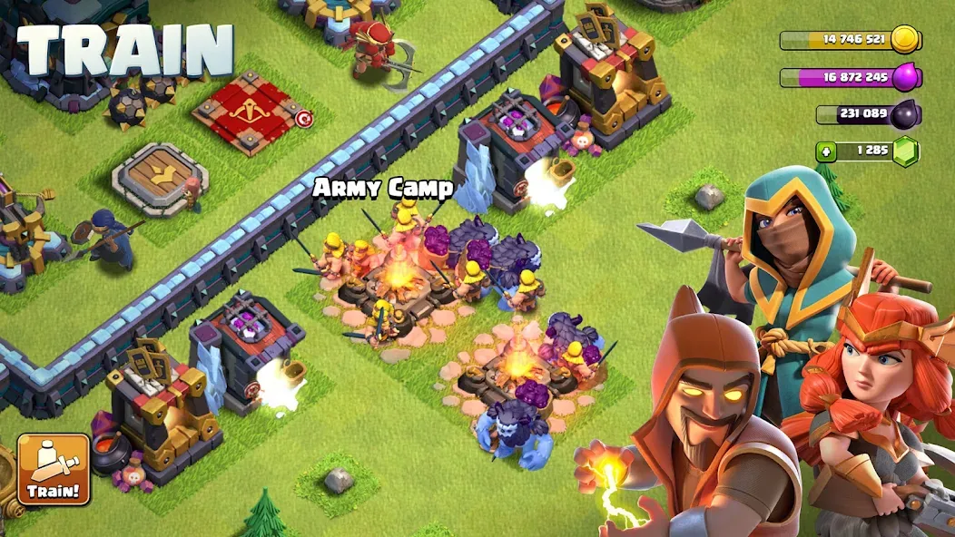 Взломанная Clash of Clans [MOD: много ресурсов и быстрые улучшения] на Андроид — скриншот 5