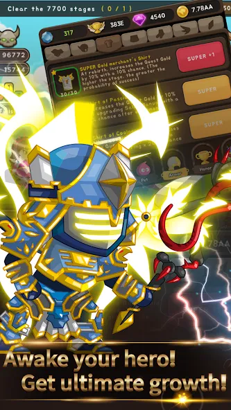 +9 God Blessing Cash Knight [MOD: безлимитные деньги и усиленная удача] на Андроид — скриншот 1