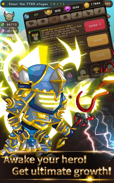 +9 God Blessing Cash Knight [MOD: безлимитные деньги и усиленная удача] на Андроид — скриншот 5