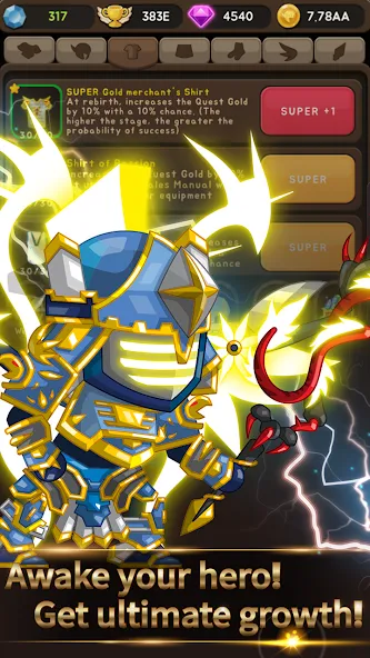 [VIP] +9 Blessing Cash Knight [MOD: vip-статус, +9 благословений и деньги] — Скачать бесплатно (APK) — скриншот 1