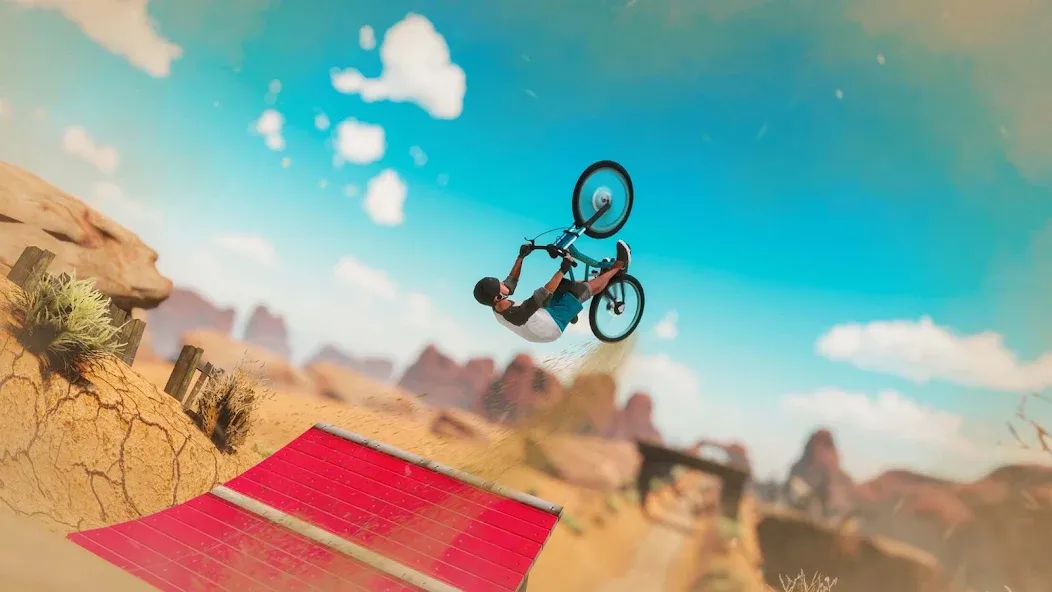 Скачать Bicycle Stunts: BMX Bike Games [MOD: безлимитные деньги и все трюки открыты] на телефон — скриншот 1