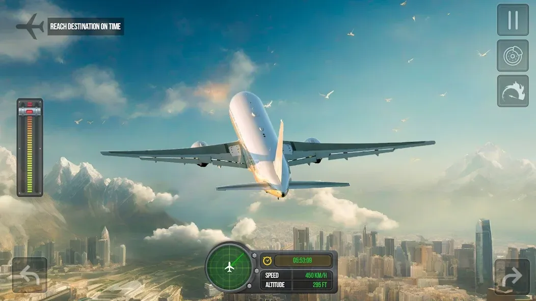 Скачать взлом Flight Simulator - Plane Games [MOD: реалистичные полёты и новые самолёты] — скриншот 1