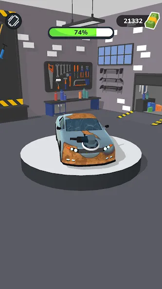 Взломанная Car Master 3D [MOD: безлимитные деньги и все машины] на Андроид — скриншот 1