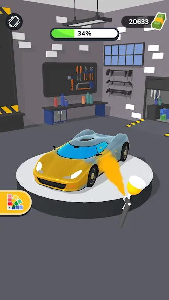 Взломанная Car Master 3D [MOD: безлимитные деньги и все машины] на Андроид — скриншот 3