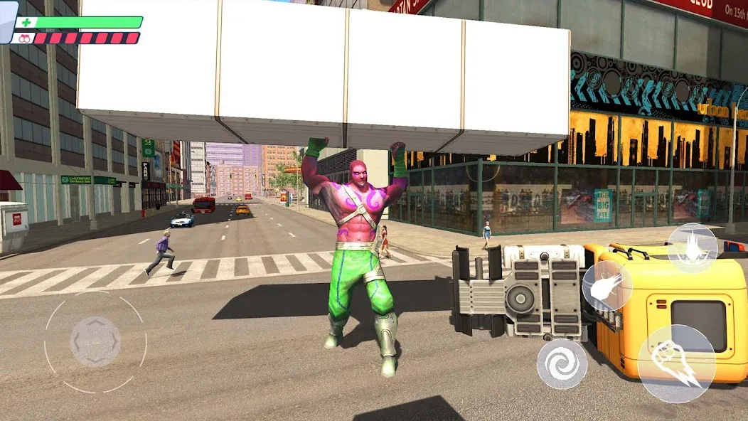 Взломанная Super City Heroes:Super Battle [MOD: безлимитные деньги и супергерои] на Андроид — скриншот 2