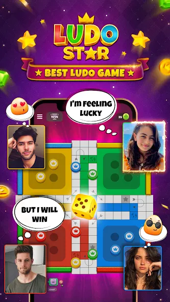 Ludo STAR: Online Dice Game [MOD: безлимитные монеты и автоход] (Бесплатно / APK) — скриншот 1