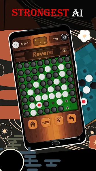 Reversi - Classic Reversi Game [MOD: безлимитные подсказки и отмена ходов] (Бесплатно / APK) — скриншот 3