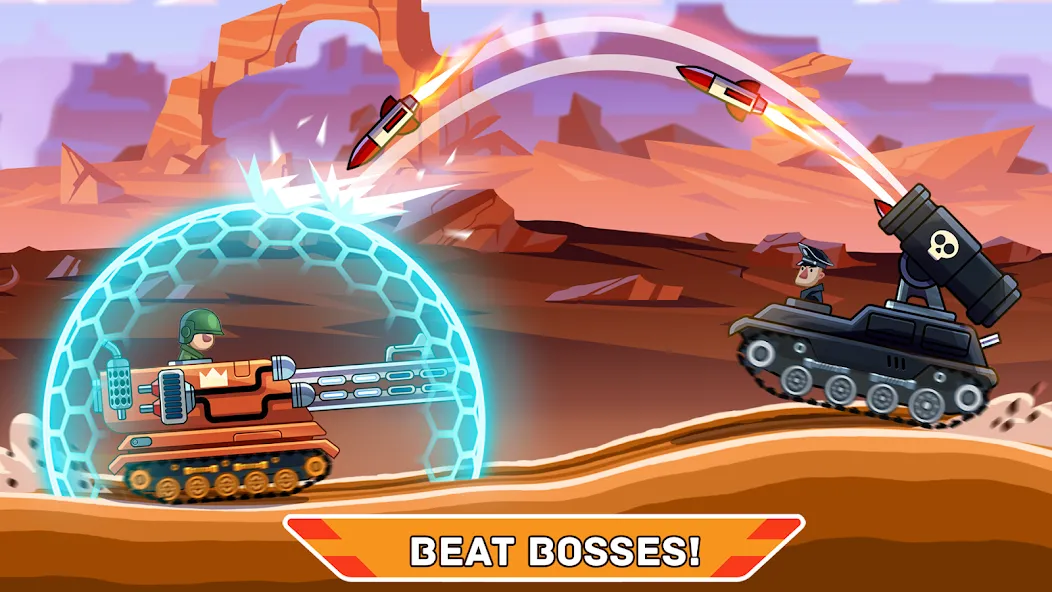 Взломанная Hills of Steel [MOD: безлимитные деньги и топливо] на Андроид — скриншот 2