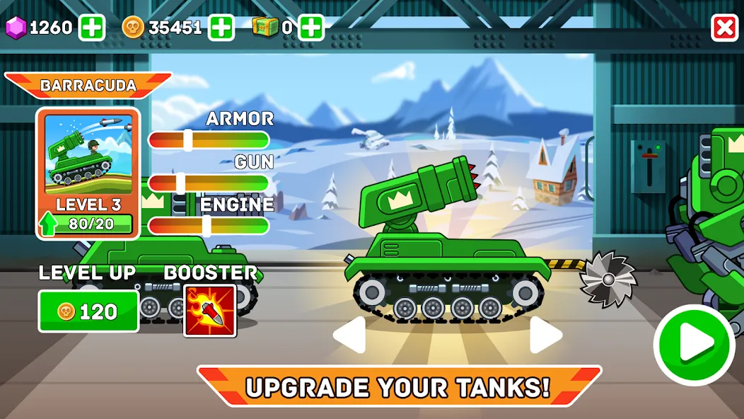 Взломанная Hills of Steel [MOD: безлимитные деньги и топливо] на Андроид — скриншот 3