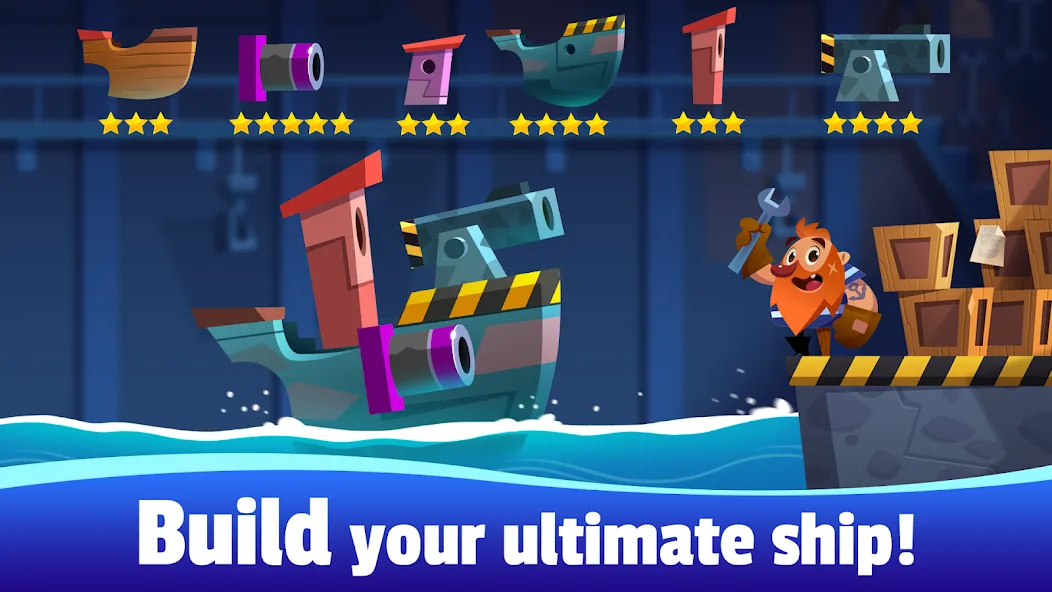 Oceans of Steel [MOD: безлимитные ресурсы и мощное оружие] (Бесплатно / APK) — скриншот 2