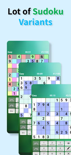 Взломанная Sudoku offline [MOD: без рекламы и все уровни открыты] на Андроид — скриншот 2