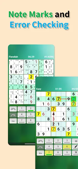 Взломанная Sudoku offline [MOD: без рекламы и все уровни открыты] на Андроид — скриншот 4