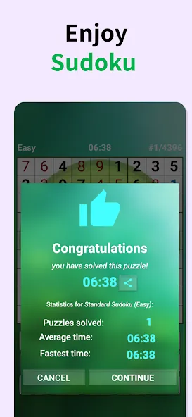 Взломанная Sudoku offline [MOD: без рекламы и все уровни открыты] на Андроид — скриншот 5