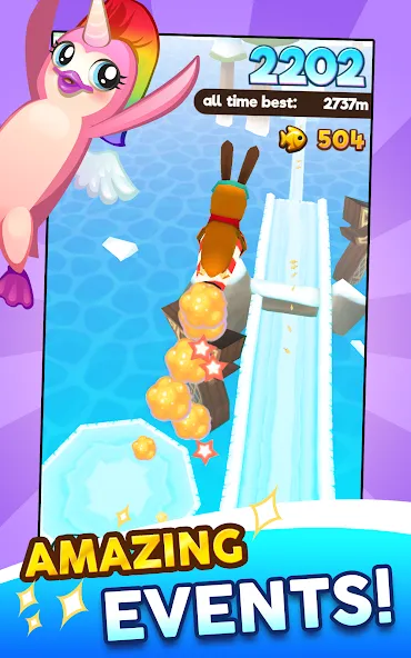Super Penguins [MOD: безлимитные монеты и жизни] на Андроид — скриншот 5