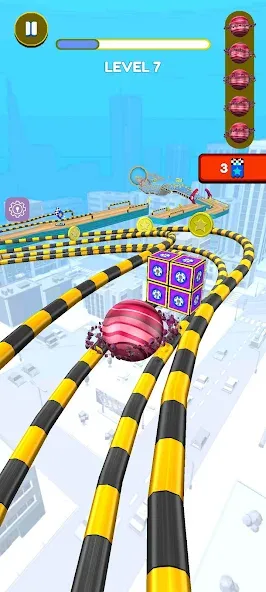 Rolling Balls 3D [MOD: безлимитные деньги и все уровни открыты] на Андроид — скриншот 1