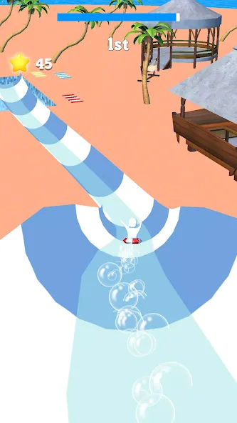 Waterpark Super Slide [MOD: безлимитные деньги и все горки открыты] последняя версия — скриншот 1
