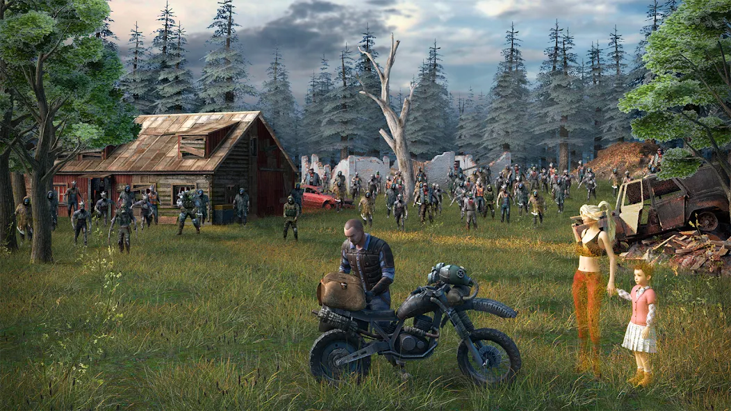 Dawn of Zombies: Survival Game [MOD: безлимитные ресурсы и оружие] (Бесплатно / APK) — скриншот 1