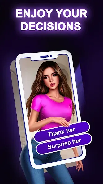 Взломанная Dream Zone: My Love Fantasy [MOD: безлимитные монеты и алмазы] на Андроид — скриншот 3