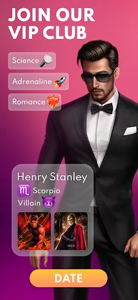 Взломанная Love Sparks: Dating Sim [MOD: безлимитные деньги и энергия] на Андроид — скриншот 1