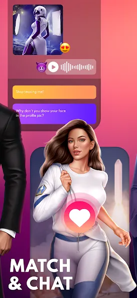 Взломанная Love Sparks: Dating Sim [MOD: безлимитные деньги и энергия] на Андроид — скриншот 2