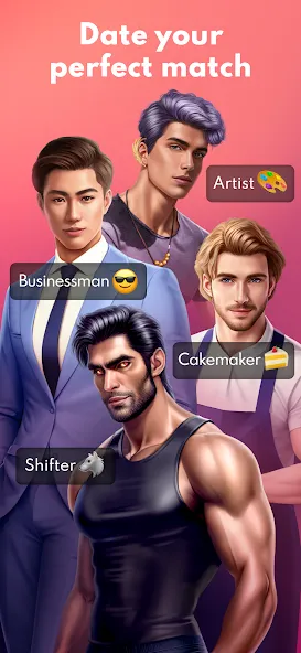 Взломанная Love Sparks: Dating Sim [MOD: безлимитные деньги и энергия] на Андроид — скриншот 3