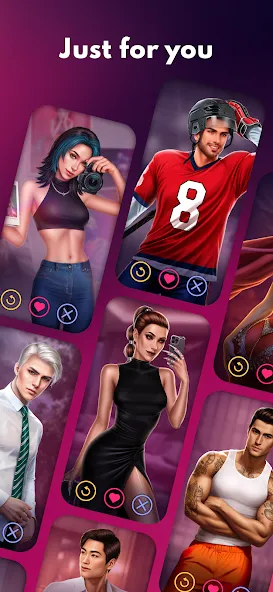 Взломанная Love Sparks: Dating Sim [MOD: безлимитные деньги и энергия] на Андроид — скриншот 5