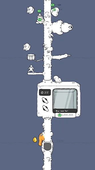 Скачать Tingus Goose - Weird Idle Game [MOD: безлимитные ресурсы и награды] на телефон — скриншот 4