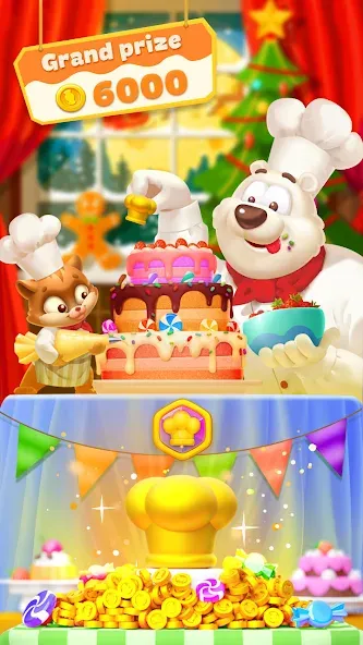 Sweet Candy Match: Puzzle Game [MOD: безлимитные ходы и подсказки] на Андроид — скриншот 4