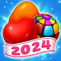 Sweet Candy Match: Puzzle Game [MOD: безлимитные ходы и подсказки] на Андроид