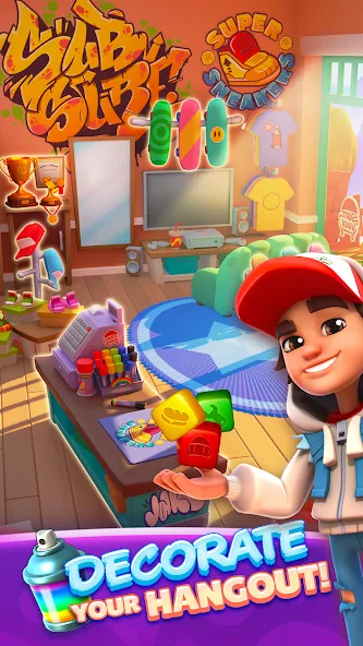 Взломанная Subway Surfers Blast [MOD: безлимитные монеты и энергия] на Андроид — скриншот 1