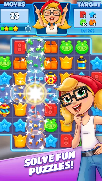 Subway Surfers Match [MOD: безлимитные монеты и бустеры] последняя версия — скриншот 1