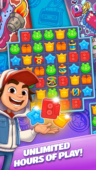 Subway Surfers Match [MOD: безлимитные монеты и бустеры] последняя версия — скриншот 5