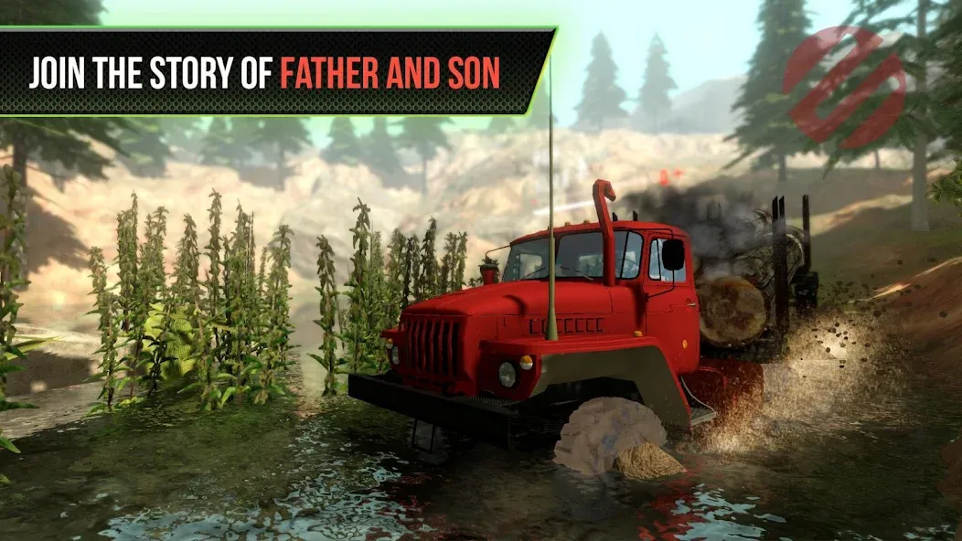 Truck Simulator OffRoad 4 [MOD: безлимитные деньги и топливо] — Скачать бесплатно (APK) — скриншот 1