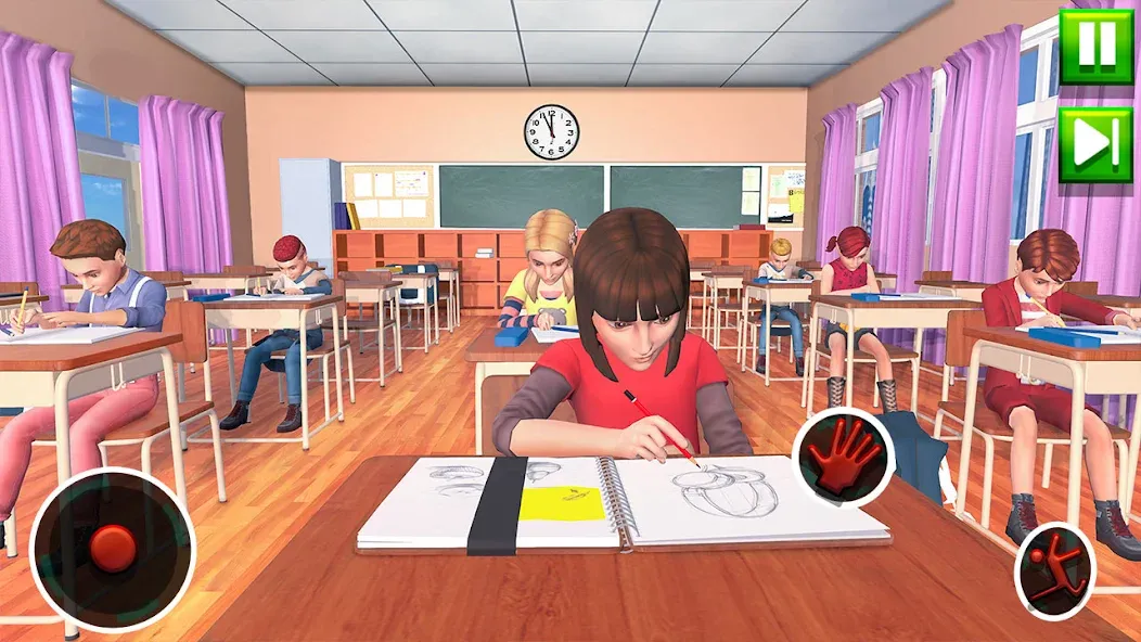 High School Teacher Sim Games [MOD: безлимитные деньги и всё открыто] на Андроид — скриншот 1